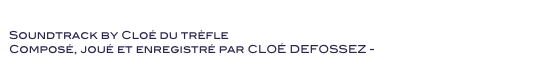 Parcours Métro dans la capitale de l’Europe
Soundtrack by Cloé du trèfle 
Composé, joué et enregistré par CLOÉ DEFOSSEZ - Voir le Film