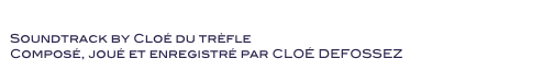 Ixelles Patrimoine: 10 films de Laura Couderc
Soundtrack by Cloé du trèfle 
Composé, joué et enregistré par CLOÉ DEFOSSEZ